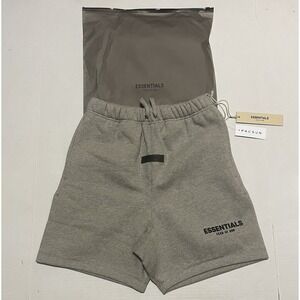 Essentials Dark Oatmeal Shorts Size XS Men's Brand New with Tags 100% Cotton